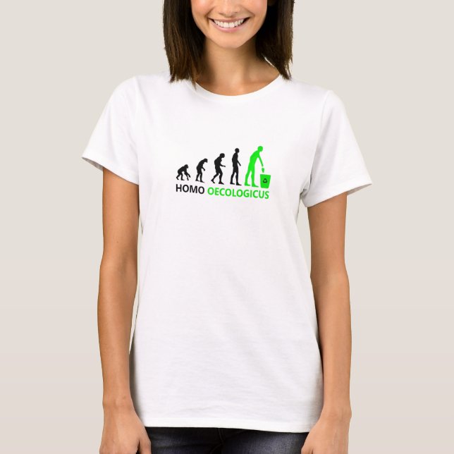 Human Evolution And Culture Environment Homo Oecol T Shirt (Framsida)