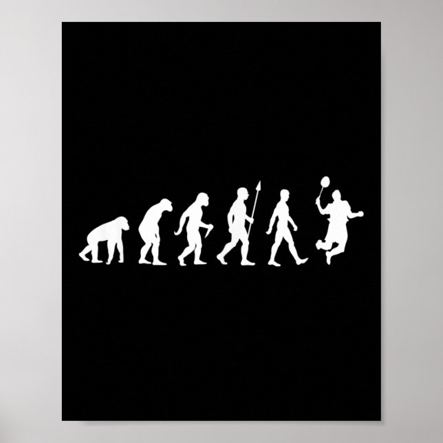Human Evolution , Badminton Player Version Poster (Framsidan)