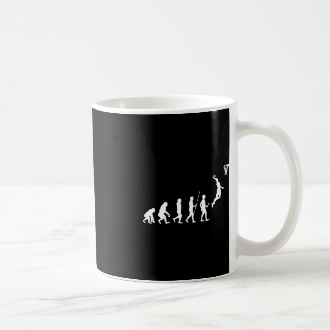 Human Evolution Basketball Kaffemugg (Höger)