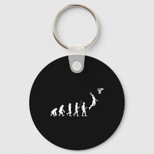Human Evolution Basketball Nyckelring