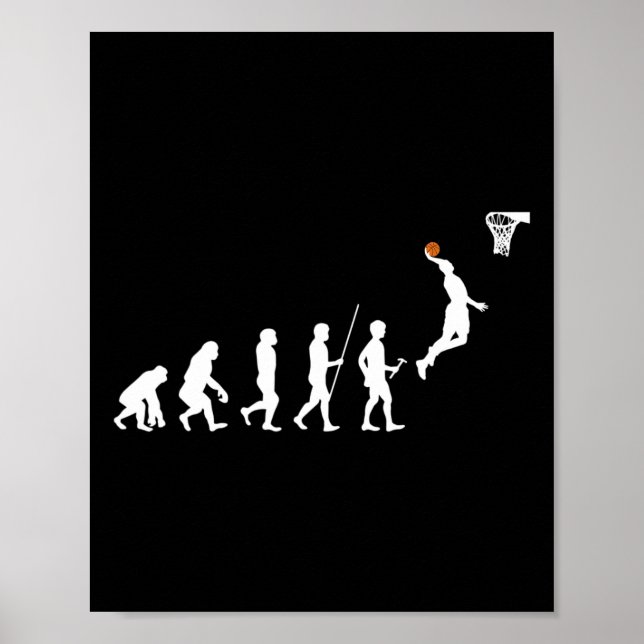 Human Evolution Basketball Poster (Framsidan)