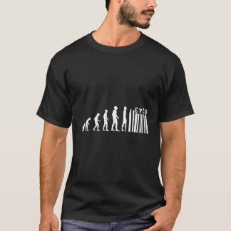 Human Evolution blir Barcode Industrialization S T Shirt