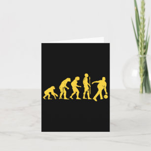Human Evolution Bowling Funny Bowlareare Manar Kvi Kort