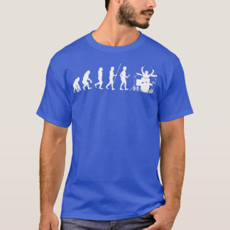 Human Evolution Drummer T Shirt