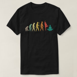 Human Evolution Meditation Yoga T Shirt