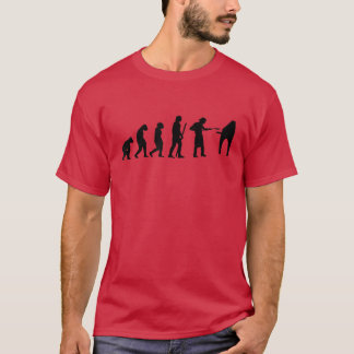 Human Evolution Pizza Delivery Guy Eating Pizza it T Shirt
