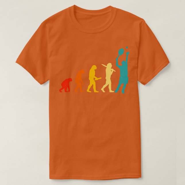 Human Evolution Tennis T Shirt (Design framsida)