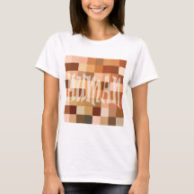 Human färg block T-shirt
