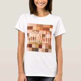 Human färg block T-shirt