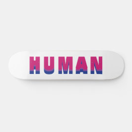 Human HGBTQ Rainbow Bisexual Pride Flagga Färg Mini Skateboard Bräda 18,5 Cm