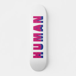 Human HGBTQ Rainbow Bisexual Pride Flagga Färg Mini Skateboard Bräda 18,5 Cm