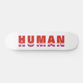 Human HGBTQ Rainbow Lesbisk Pride Flagga Färg Mini Skateboard Bräda 18,5 Cm