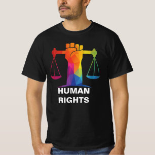 Human Högers gay pride HGBTQIA+ Law Scale T-Shirt