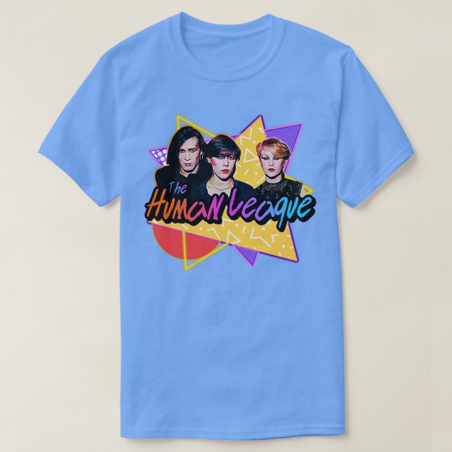 Human League 80-talets Retro Stil Design T Shirt (Design framsida)
