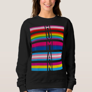 Human Lgbt Q Pride Flagga Gay Bi Intersexuell Tran T Shirt