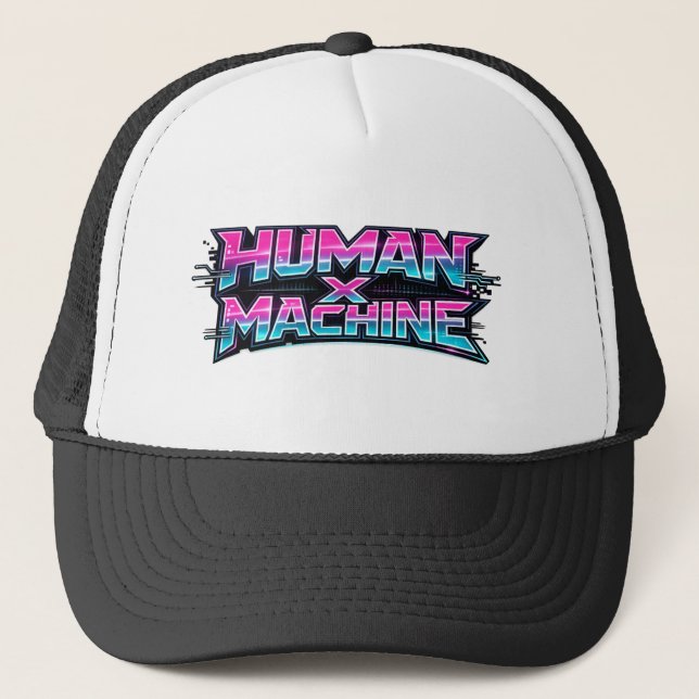 Human × Machine Futuristic Tech Cap Hat Keps (Framsida)