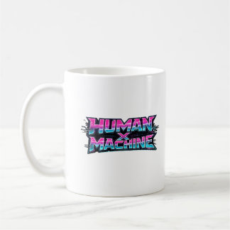 Human × Machine Futuristisk Tech Kaffe Mugg