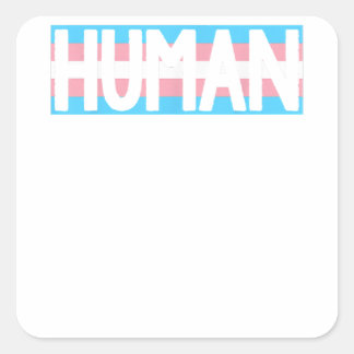 Human Manar Shirt Gay pride TShirt Proud Gay pride Fyrkantigt Klistermärke