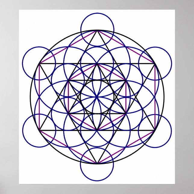 Human Merkaba Energy Fält från vår 7 Chakras Poster (Framsidan)