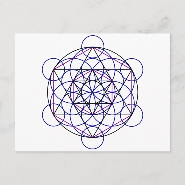 Human Merkaba Energy Fält från vår 7 Chakras Vykort (Framsida)