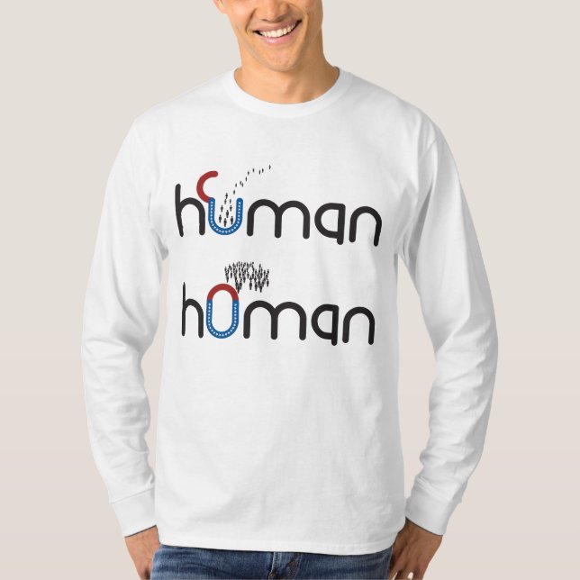 Human mot Homan T Shirt (Framsida)