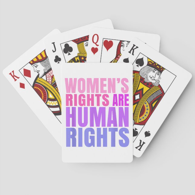 Human Rättigheter Womens Höger Casinokort (Baksidan)