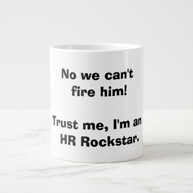 Human Resource HR Rockstar Mugg Jumbo Mugg (Framsidan)