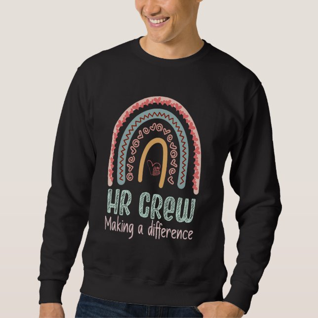 Human Resources Hr Medarbetarskapande Gör En  Lång Ärmad Tröja (Framsida)