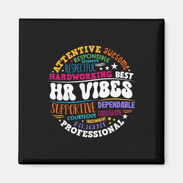 Human Resources Hr Vibes Analyst Employee Apprecia Magnet (Framsidan)