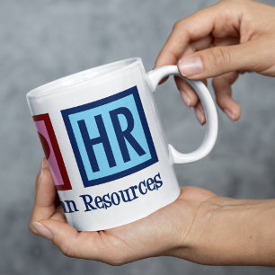 Human Resources Peace Kärlek HR Kaffemugg