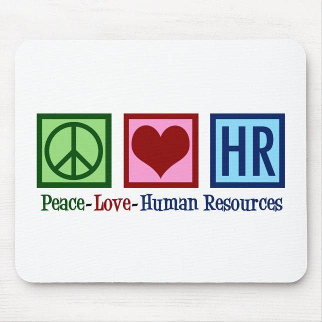 Human Resources Peace Kärlek HR Musmatta (Framsidan)