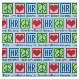 Human Resources Peace Kärlek HR Tyg