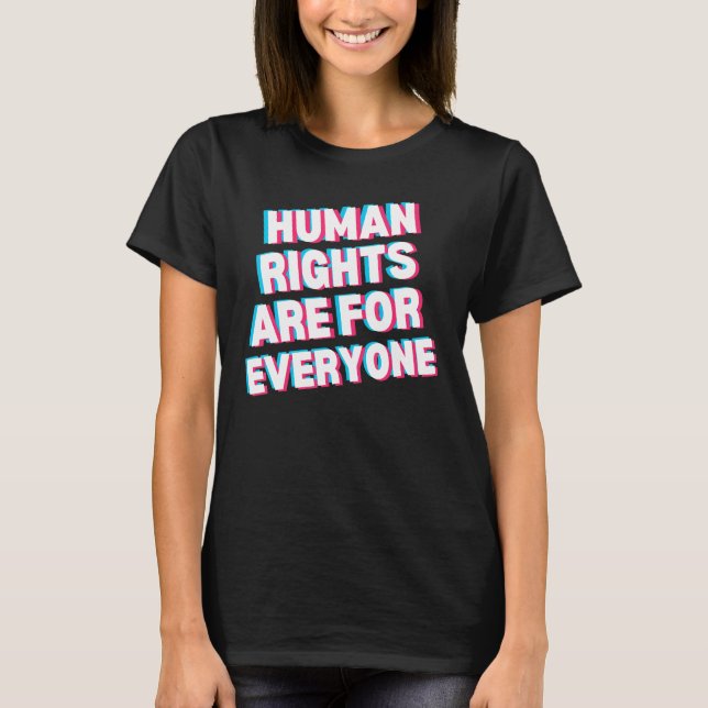Human rights are for everyone t shirt (Framsida)
