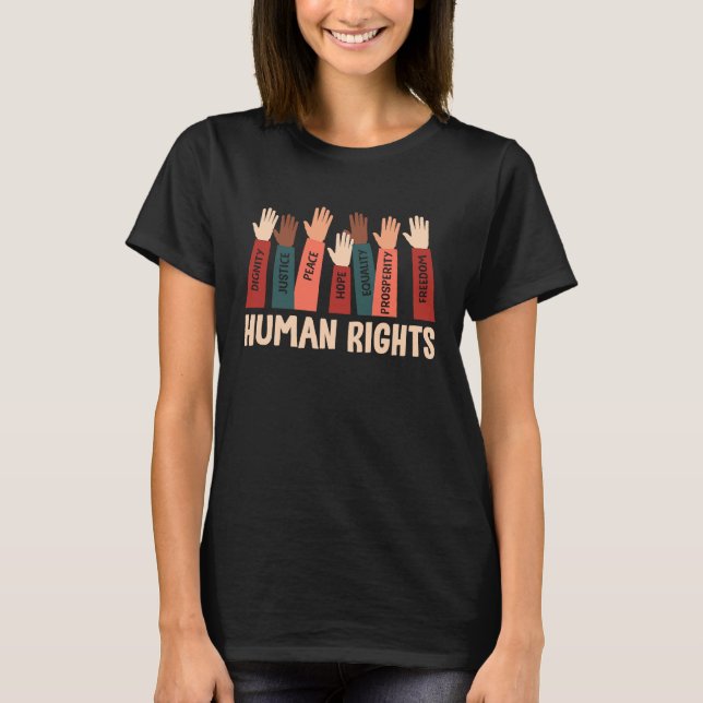 Human Rights  Diversity T Shirt (Framsida)