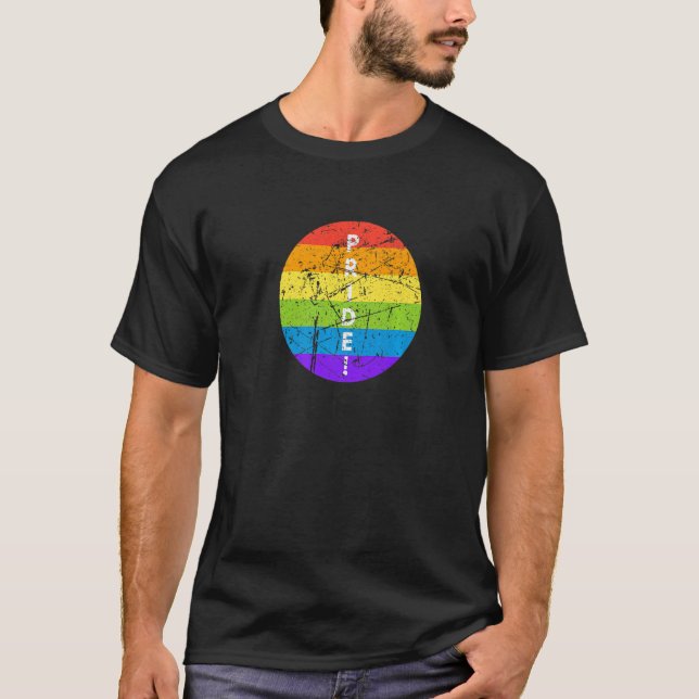 Human Rights LGBTQ Pride Equality Celebration Gay  T Shirt (Framsida)