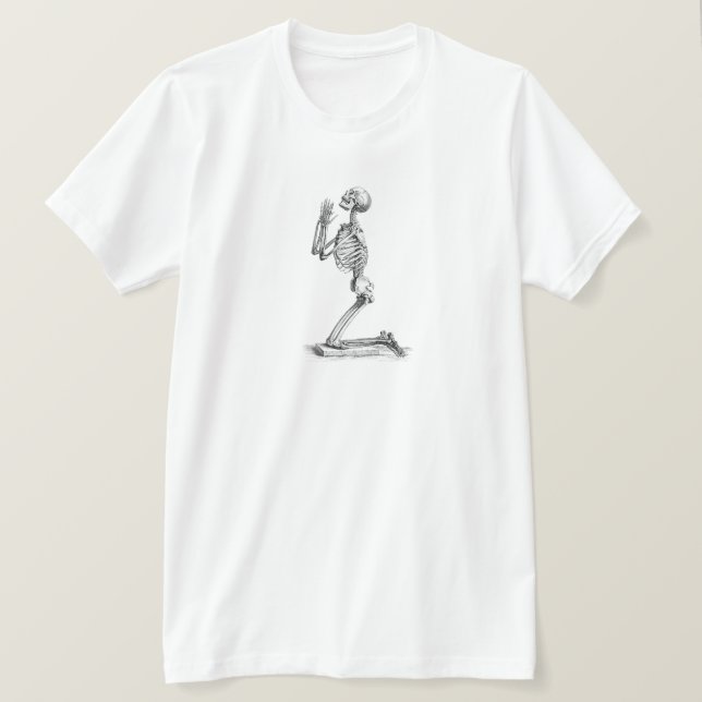 Human Skeleton Anatomy Tee Shirt (Design framsida)