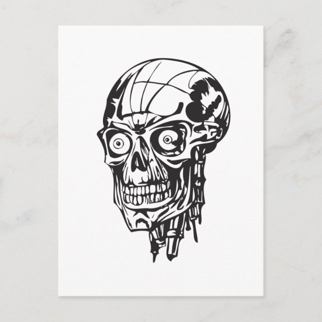Human Skull 138 Vykort (Framsida)