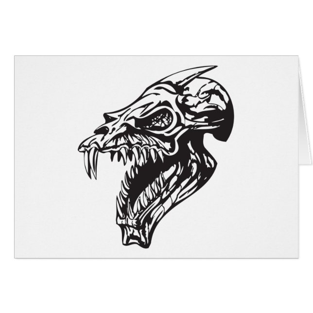 Human Skull 154 Hälsningskort (Framsidan Horizontal)