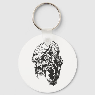 Human Skull 160 Nyckelring
