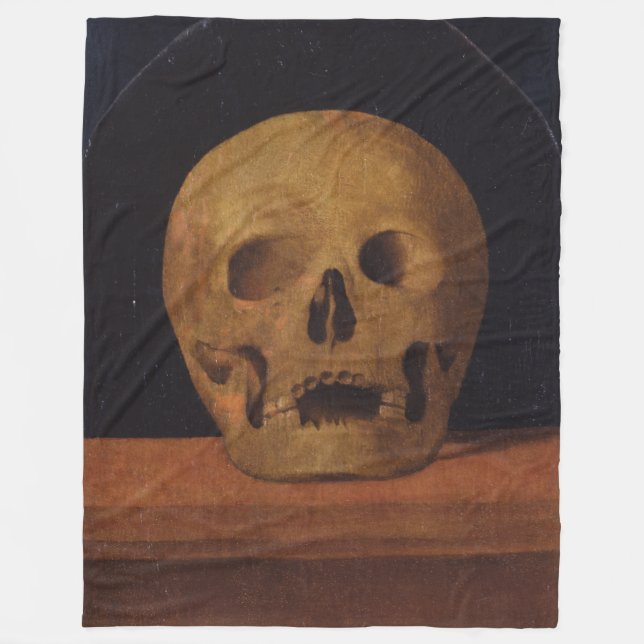 Human Skull (från Mariotto Albertinelli) Fleecefilt (Framsidan)