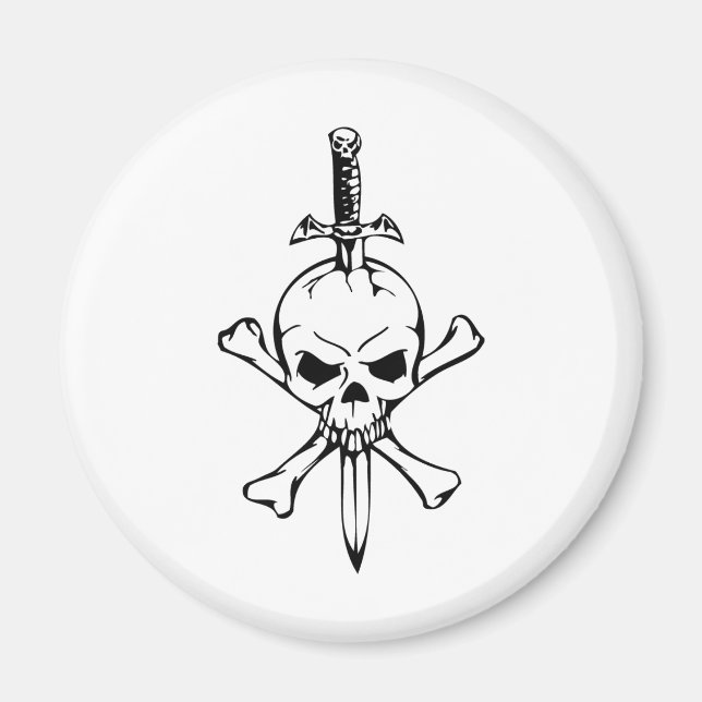 Human Skull Magnet (Framsidan)