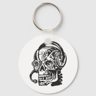Human Skull Nyckelring