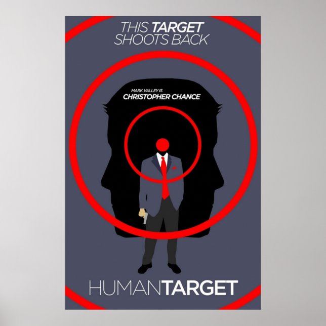 Human Target Christopher Chance TVComic Minimalis Poster (Framsidan)
