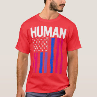 Human Transgender Pride Trans Ally Flagga Proud LG T Shirt