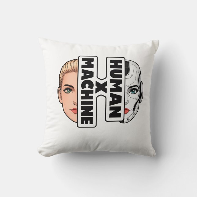 HUMAN x MACHINE Kudde (Framsida)