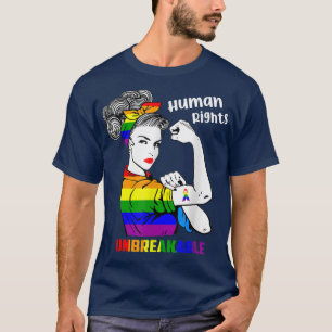 Humana Höger Obrytbara LGB-Pridet Månad 2022 282 T Shirt