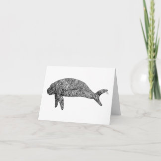 HuManatee Notecards Kort
