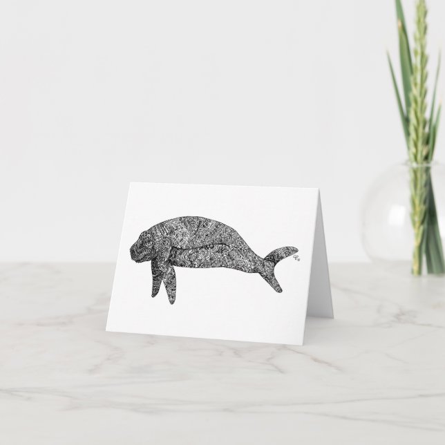 HuManatee Notecards Kort (Framsida)