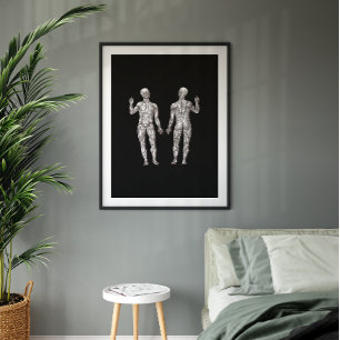 Humanatomi - Muskelsystemet Poster