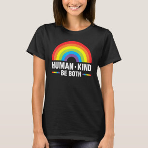 Humanbruk Både HBT-Pridets Lesbisk Rainbow Ally C T Shirt